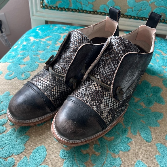 EUC Freebird by Steven Mabel Oxford grey and snakeskin - Picture 3 of 7